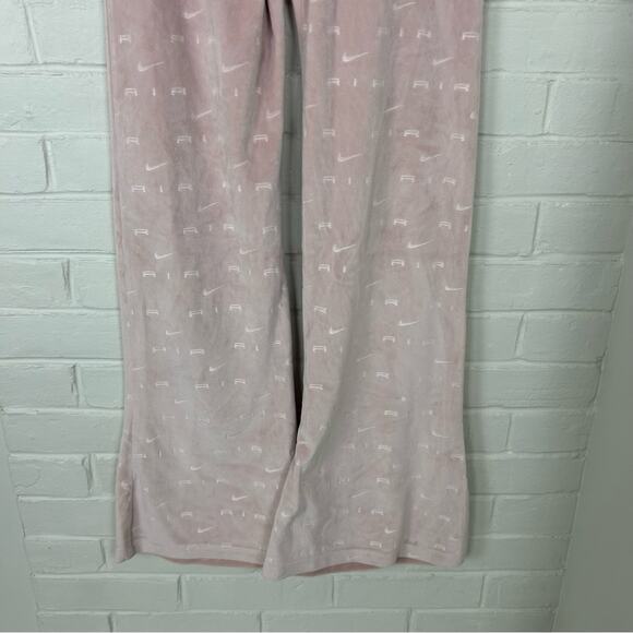 Nike Air Velour Baby Pink Logo Pants Size S - Picture 7 of 11